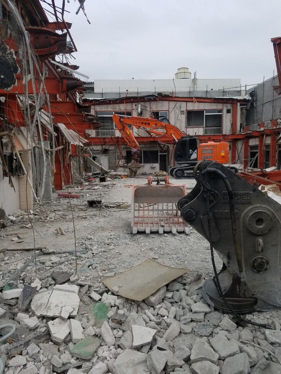 S造2階建て 解体工事の現場写真